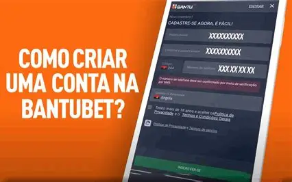 Bantubet cria conta